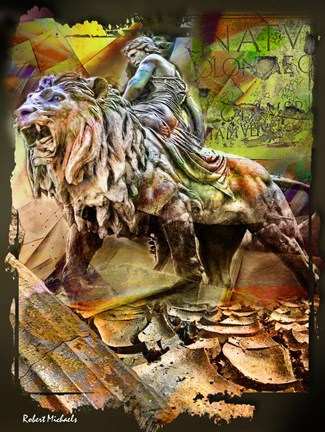 Framed Palermo Lion Print