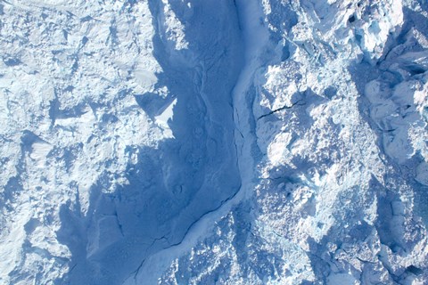 Framed Calving front of the Jakobshavn Glacier Print