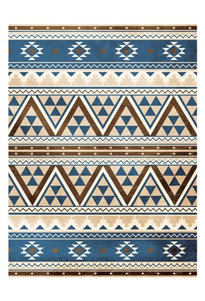 Framed Aztec Pattern Print