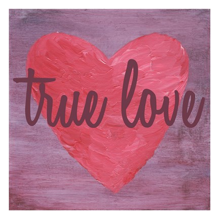 Framed True Love Heart Print