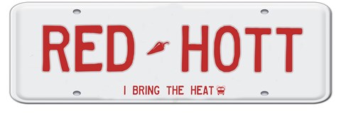 Framed Red Hott Plate Print
