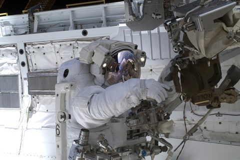 Framed Astronaut Participates in a Session of Extravehicular Activity 1 Print