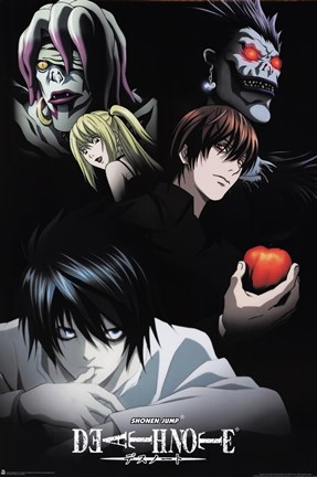 Framed Deathnote - Characters Print
