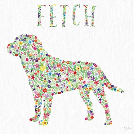 Framed Labrador - Go Fetch Print