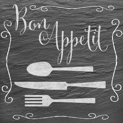 Framed Bon Appetit Print