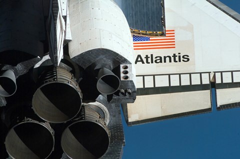 Framed Space Shuttle Atlantis Print