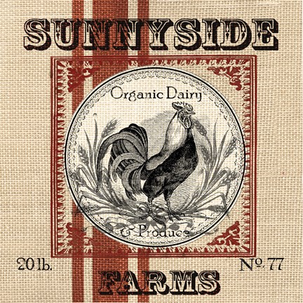 Framed Organic Farm IV Print
