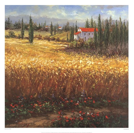 Framed Tuscan Wheat Print