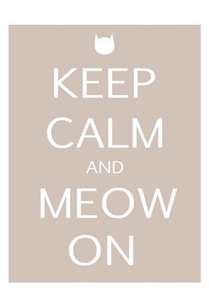 Framed Keep Calm Cat Print