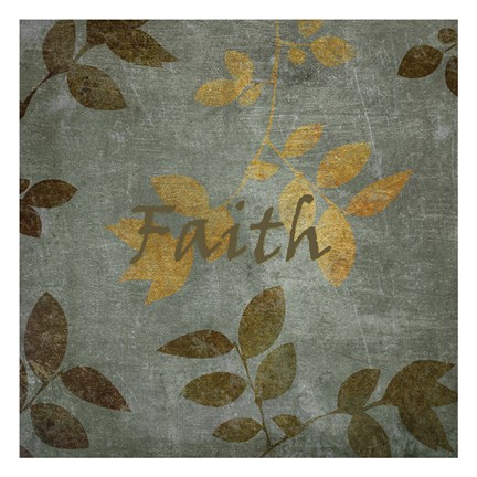 Framed Faith Leaves Print