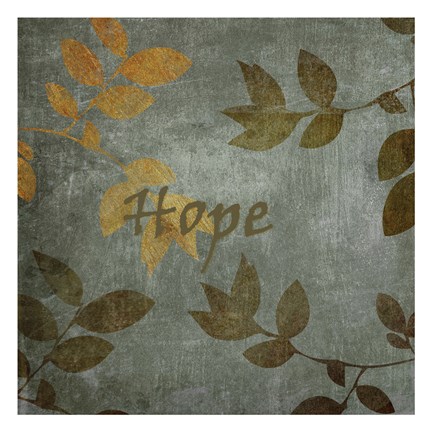 Framed Hope Leaves Print