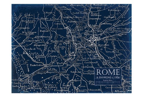 Framed Environs Rome Print