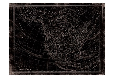 Framed Western Map Print