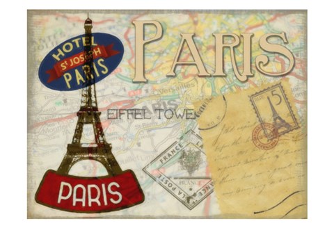 Framed Vintage Parise Print
