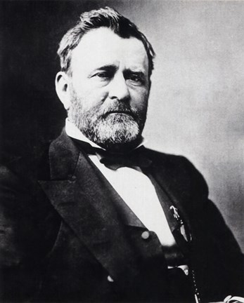Framed Ulysses S. Grant, 18th President of the United States Print
