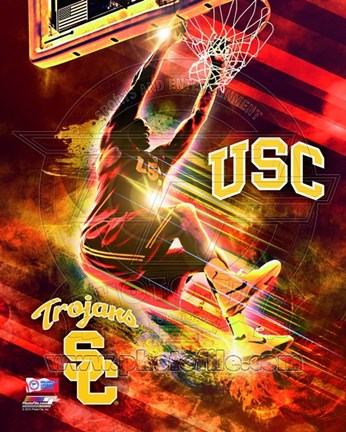 Framed USC Trojans Player Composite Print