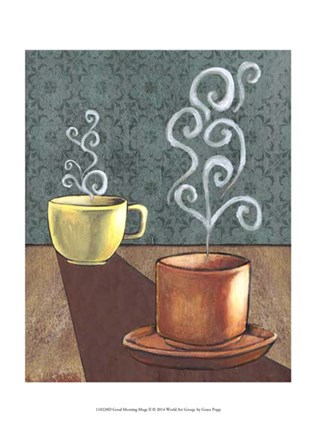 Framed Good Morning Mugs II Print