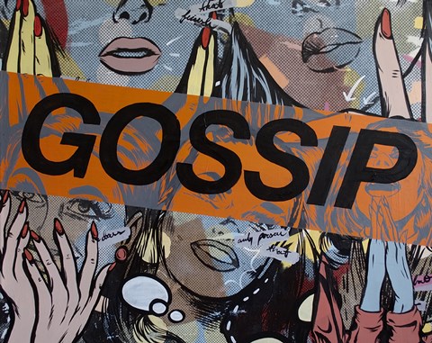 Framed Gossiping Print