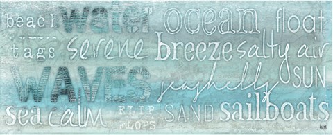Framed Seascape Sentiment II Print