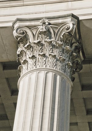Framed Corinthian Column II (Color) Print