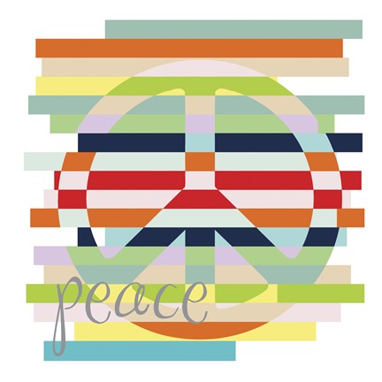 Framed Peace Rainbow Print