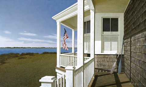 Framed Porch View Print