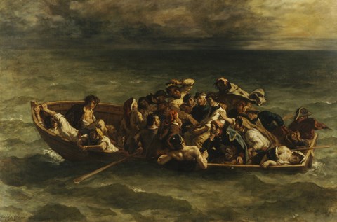 Framed Shipwreck of Don Juan Print