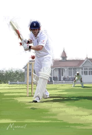 Framed Cricket Pavillion Print