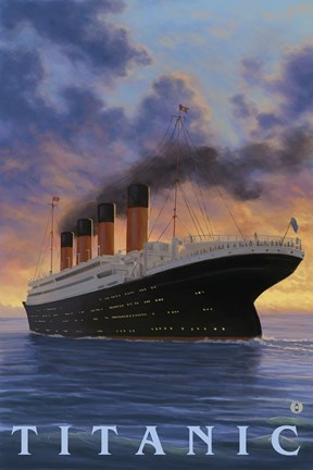 Framed Titanic Yacht Ad Print