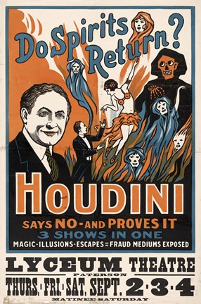 Framed Do Spirits Return, Houdini Print