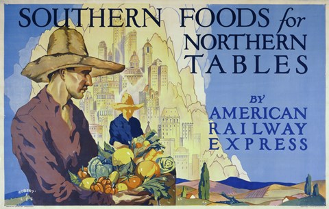 Framed Southern Foods Print
