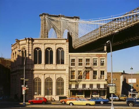 Framed Brooklyn Bridge East Tower Print