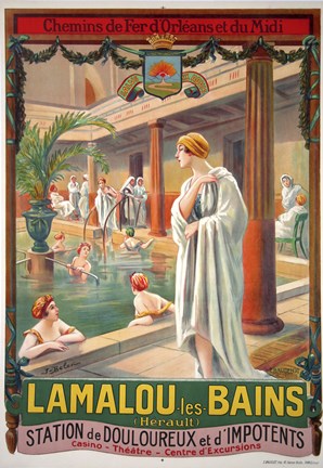 Framed Lamalou Les Bains Print