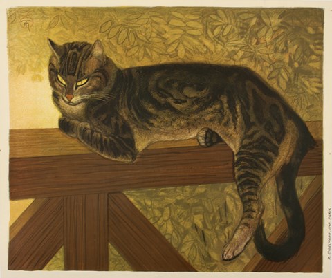 Framed Steinlen Cat Print