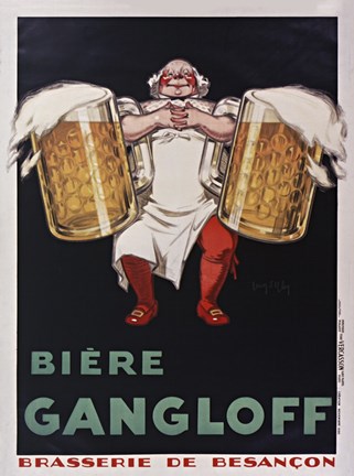 Framed Gangloff Biere Print
