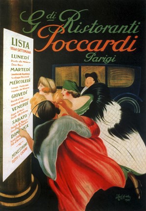 Framed Ristoranti Toccardi Print