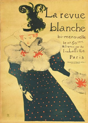 Framed La Revue Blanche Print