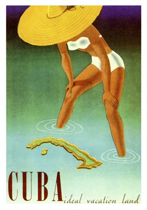 Framed Cuba Ideal Vacation Print