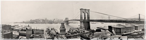 Framed Brooklyn Bridge1901 Print