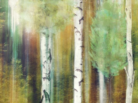 Framed Morning Trees Print