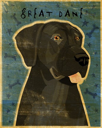 Framed Great Dane 4 Print