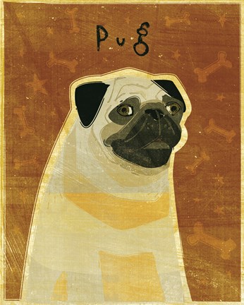 Framed Pug Print
