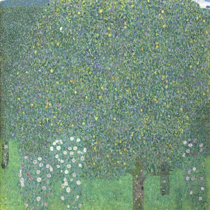 Framed Roses Under The Trees,  c. 1905 Print
