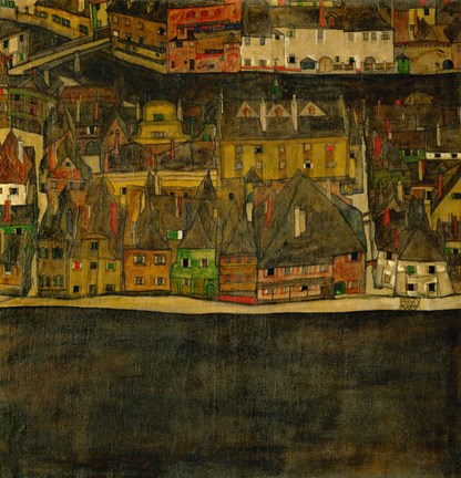 Framed Die Kleine Stadt (II), 1912-1913 Print