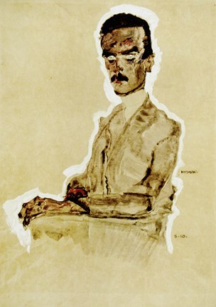 Framed Portrait of Eduard Kosmack Seated, 1910 Print