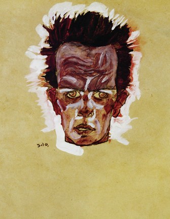 Framed Self-Portrait (Head), 1910 Print
