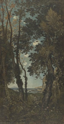 Framed Cliffs (Les Falaises), 1882 Print