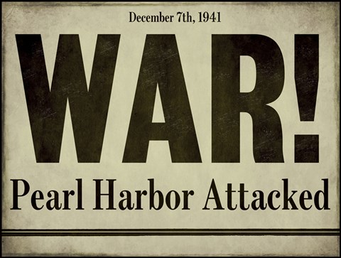 Framed Pearl Harbor Print