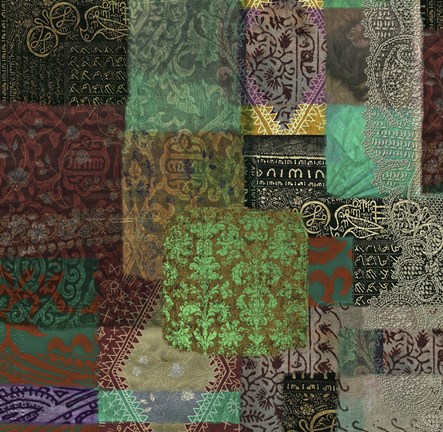 Framed Afrikan Batik III Print