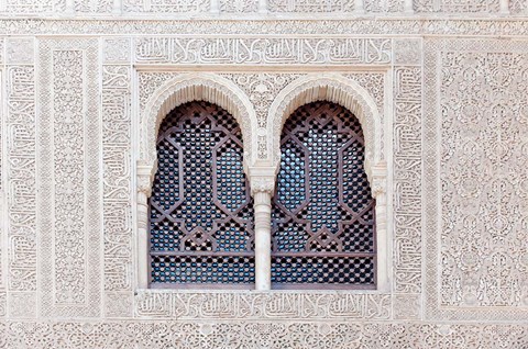 Framed Nasrid Palace, Alhambra, Granada, Andalucia, Spain Print